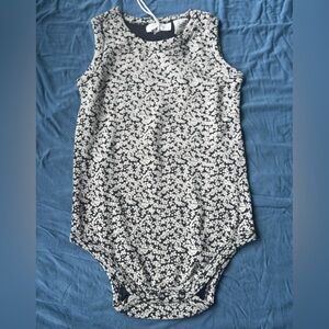 Jamie Kay navy/white Floral onesie